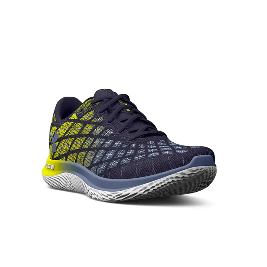 Imagen 2 de 6 de Zapatillas Under Armour Flow Velociti Wind 2-VIOLETA/AMARILLO/LILA