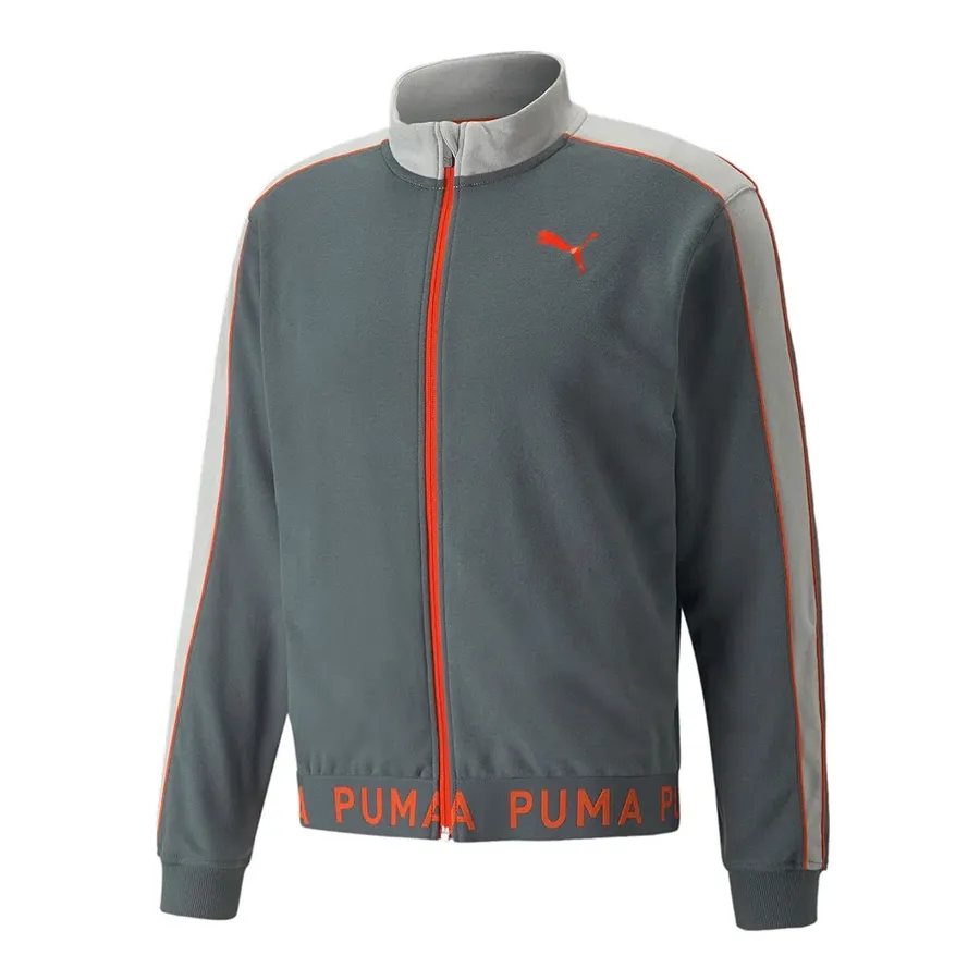 Imagen 0 de 3 de Campera Puma Train Full Zip-GRAFITO/NARANJA