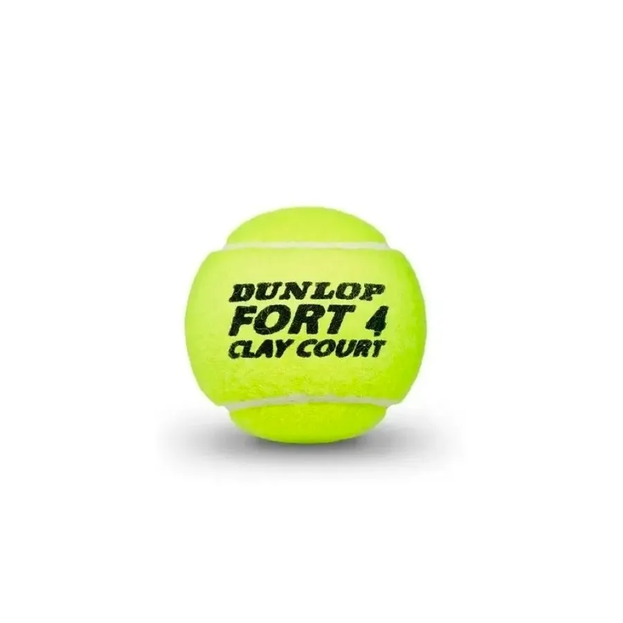 Imagen 1 de 2 de Pelota Dunlop Ten Fort Clay x4-AMARILLO