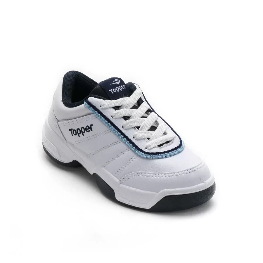 Imagen 1 de 5 de Zapatillas Topper Tie Break Ii K Ids-BLANCO/AZUL
