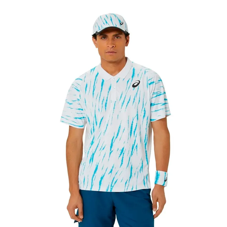Imagen 0 de 5 de Remera Asics Polo Game-BLANCO/TURQUESA