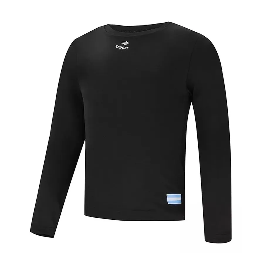 Imagen 0 de 3 de Remera Topper Térmica-NEGRO