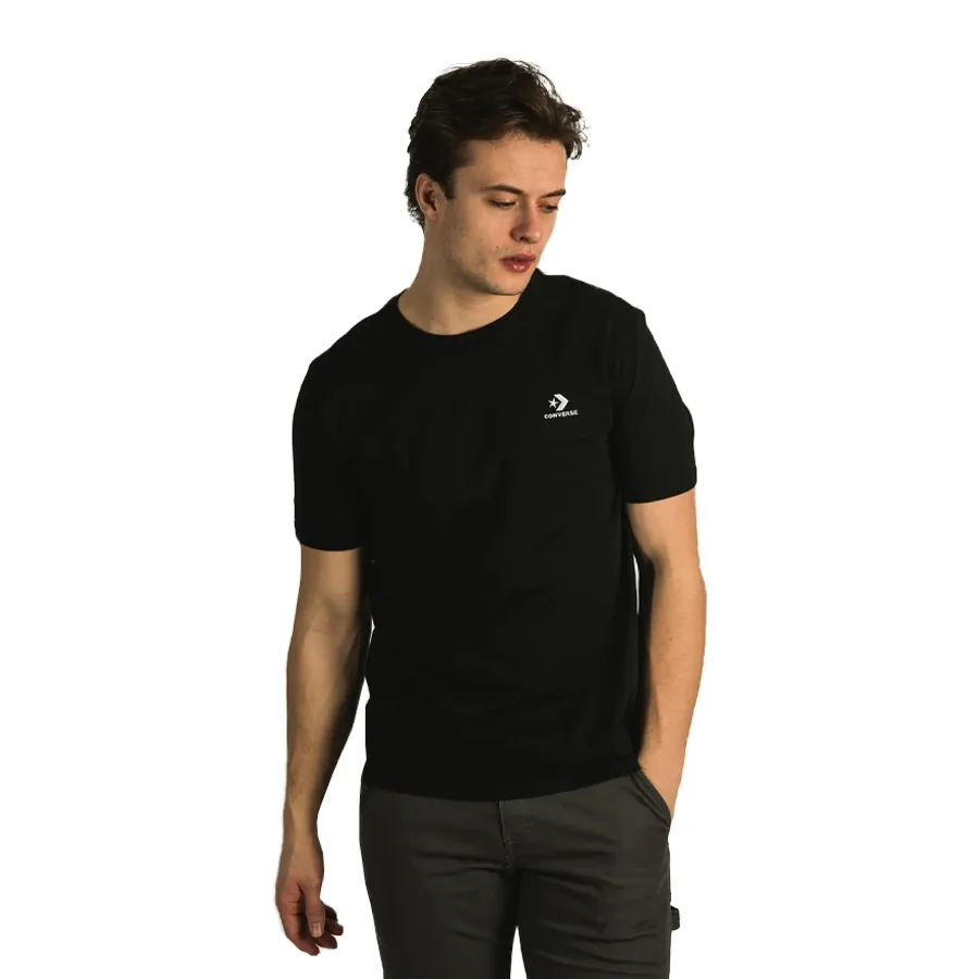 Imagen 1 de 4 de Remera Converse Embroidered-NEGRO