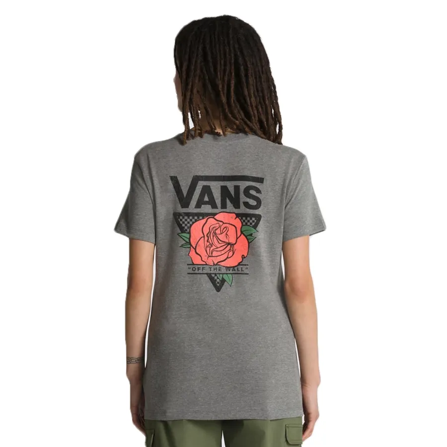 Imagen 3 de 6 de Remera Vans Triangle Rose-GRIS