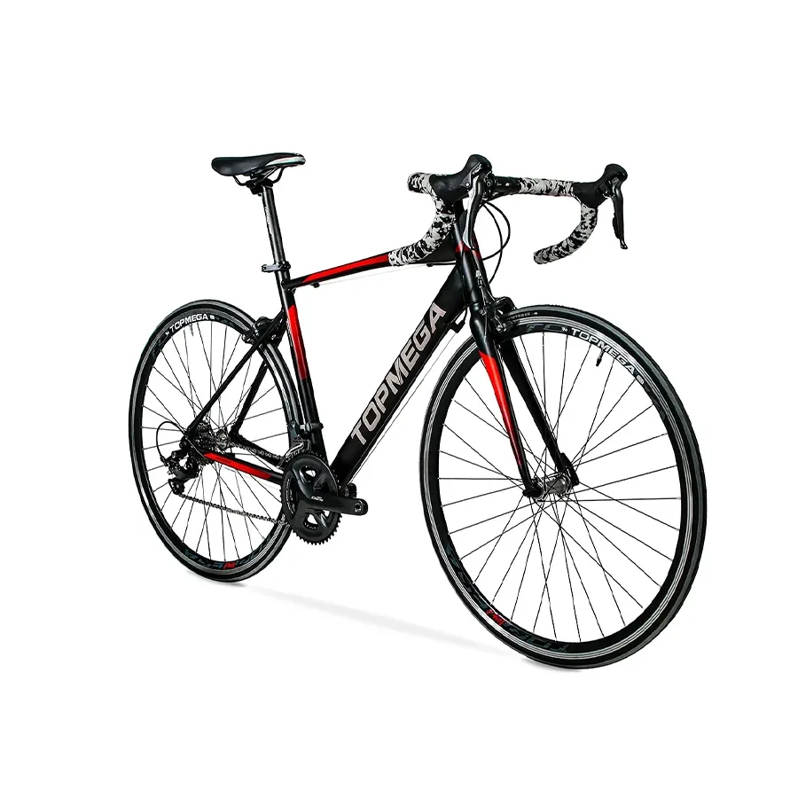 Imagen 1 de 5 de Bicicleta TopMega Ruta Harrier 16V-NEGRO/ROJO