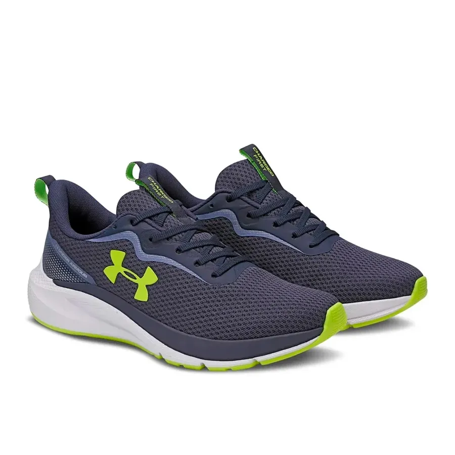 Imagen 2 de 4 de Zapatillas Under Armour Charged First-MARINO/AMARILLO FLUOR