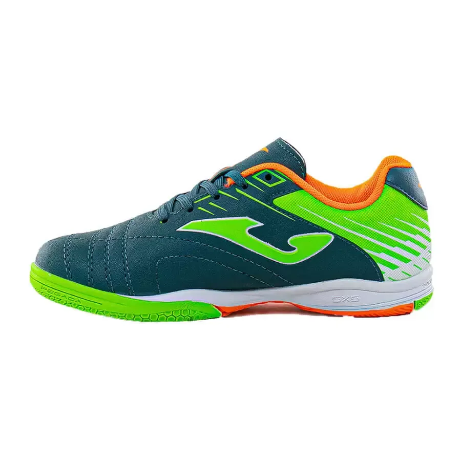Imagen 4 de 5 de Botines Joma Toledo Jr Id V2-VERDE/VERDE FLUOR/NARANJA FLUOR