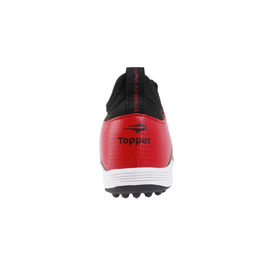 Imagen 2 de 4 de Botines Topper Stingray Ii Kids Mach 5 Tf-NEGRO/ROJO