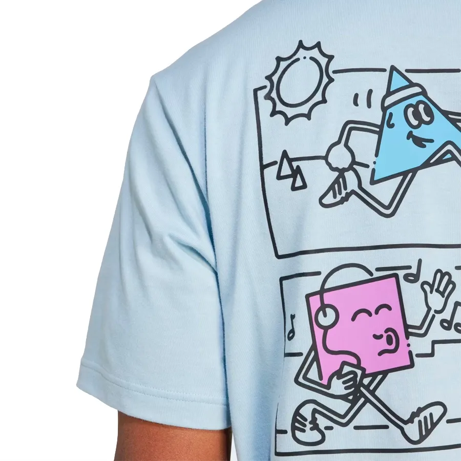 Imagen 4 de 5 de Remera adidas Positivity Shapes Estampada-CELESTE