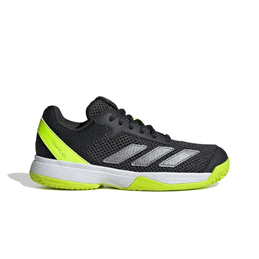 Imagen 0 de 7 de Zapatillas adidas Courtflash K-NEGRO/AMARILLO FLUOR/PLATA