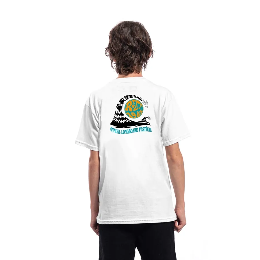 Imagen 1 de 2 de Remera Reef Longboard Jr-BLANCO