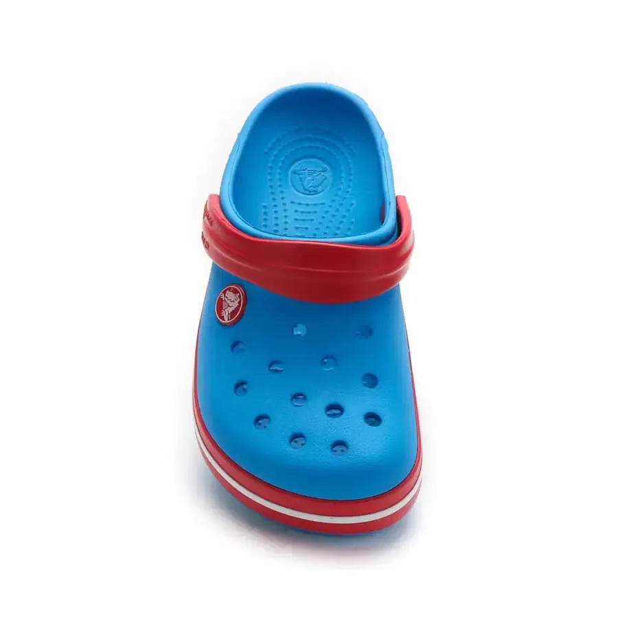 Imagen 3 de 5 de Ojotas Crocs Crocband Kids-CELESTE/ROJO