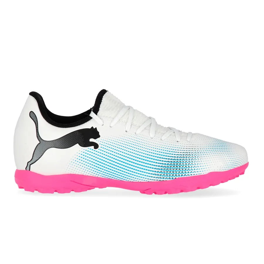 Imagen 0 de 6 de Botines Puma Future 7 Play Tt-BLANCO/CELESTE/ROSA