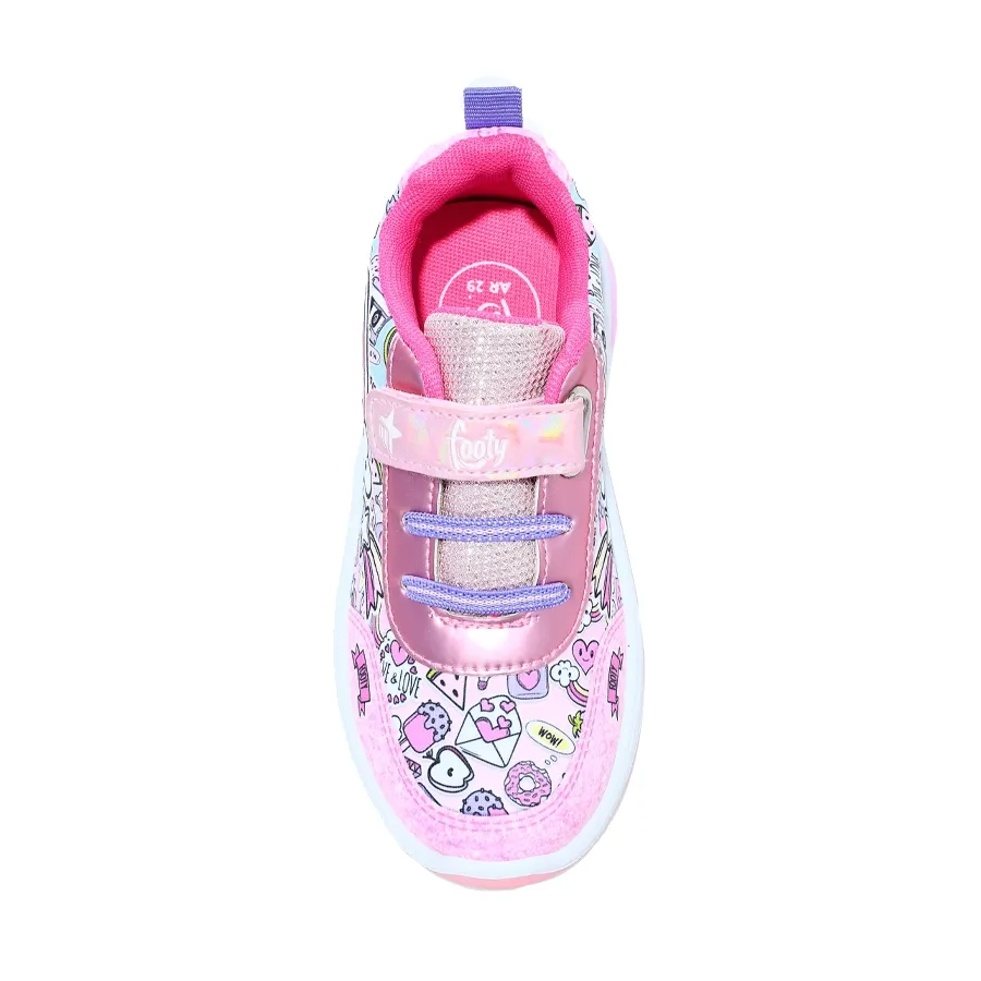 Imagen 3 de 4 de Zapatillas Footy Pop Arcoíris-ROSA/BLANCO