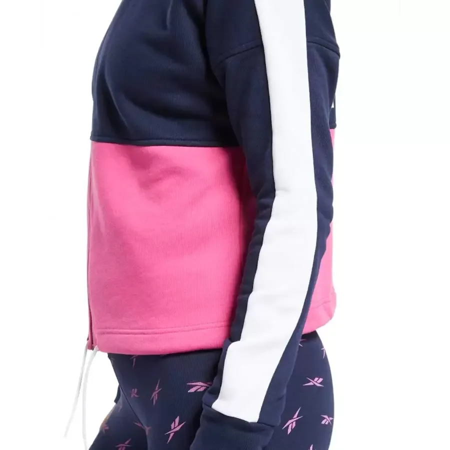 Imagen 2 de 5 de Campera Reebok Te Linear Ft F-MARINO/FUCSIA