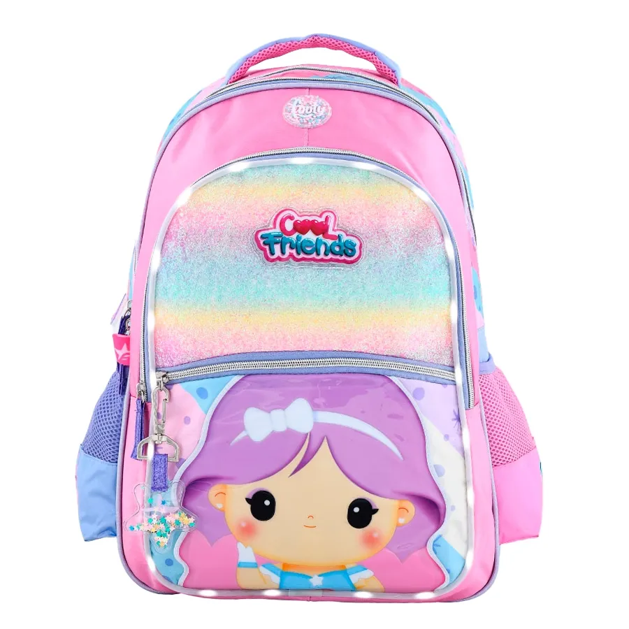 Imagen 0 de 3 de Mochila Footy Espalda 18 Cool Frie-LILA/FUCSIA