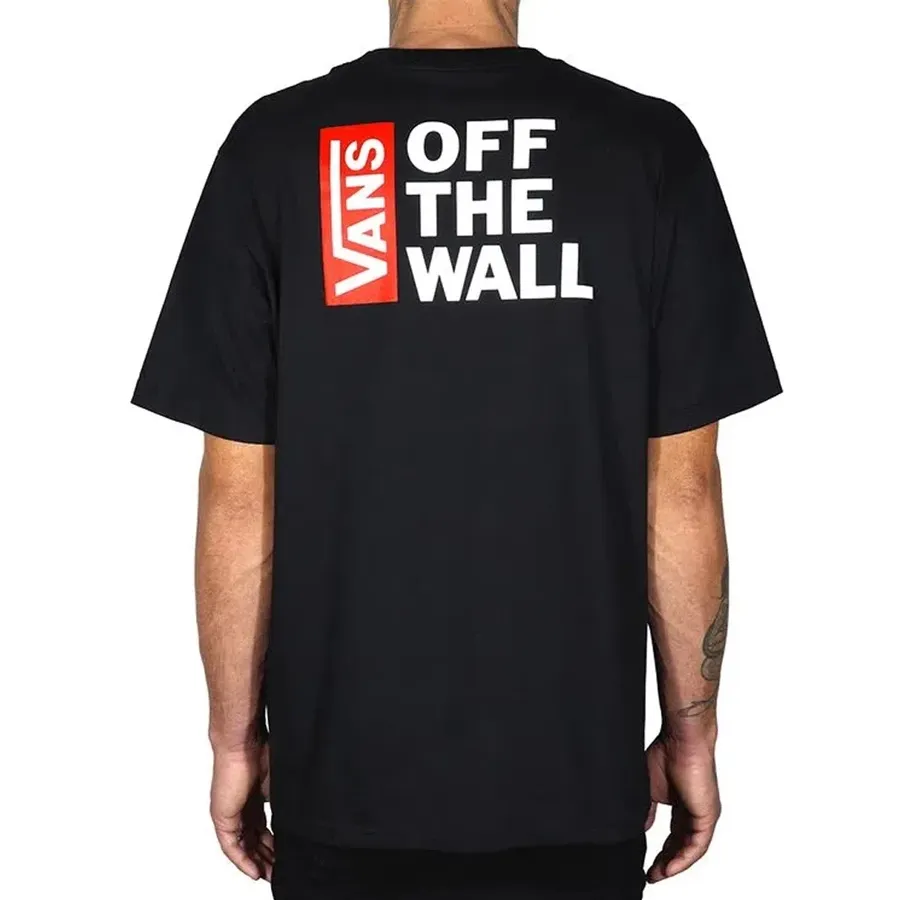 Imagen 3 de 4 de Remera Vans Off The Wall Classic-NEGRO/ROJO/BLANCO