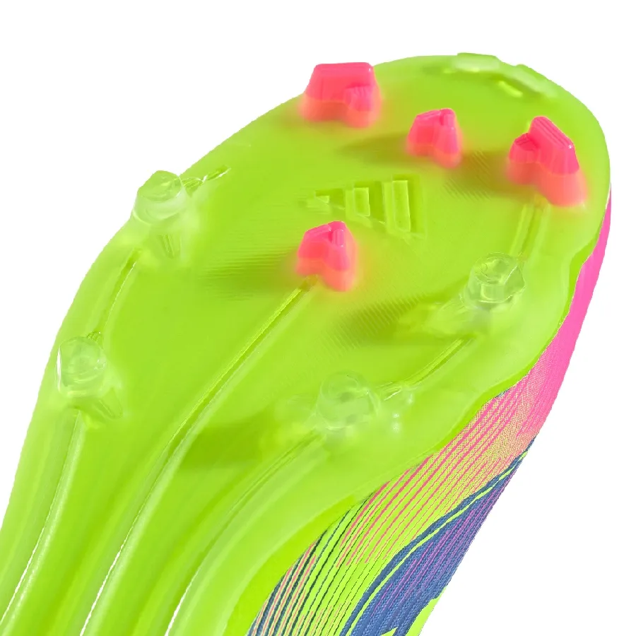 Imagen 6 de 7 de Botines adidas F50 League Fg/Mg-AZUL/AMARILLO FLUOR/ROSA FLUOR