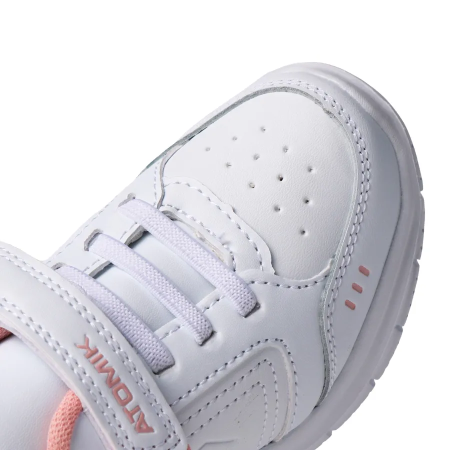 Imagen 2 de 4 de Zapatillas Atomik Casual Velcro Marsella Junior-BLANCO/ROSA