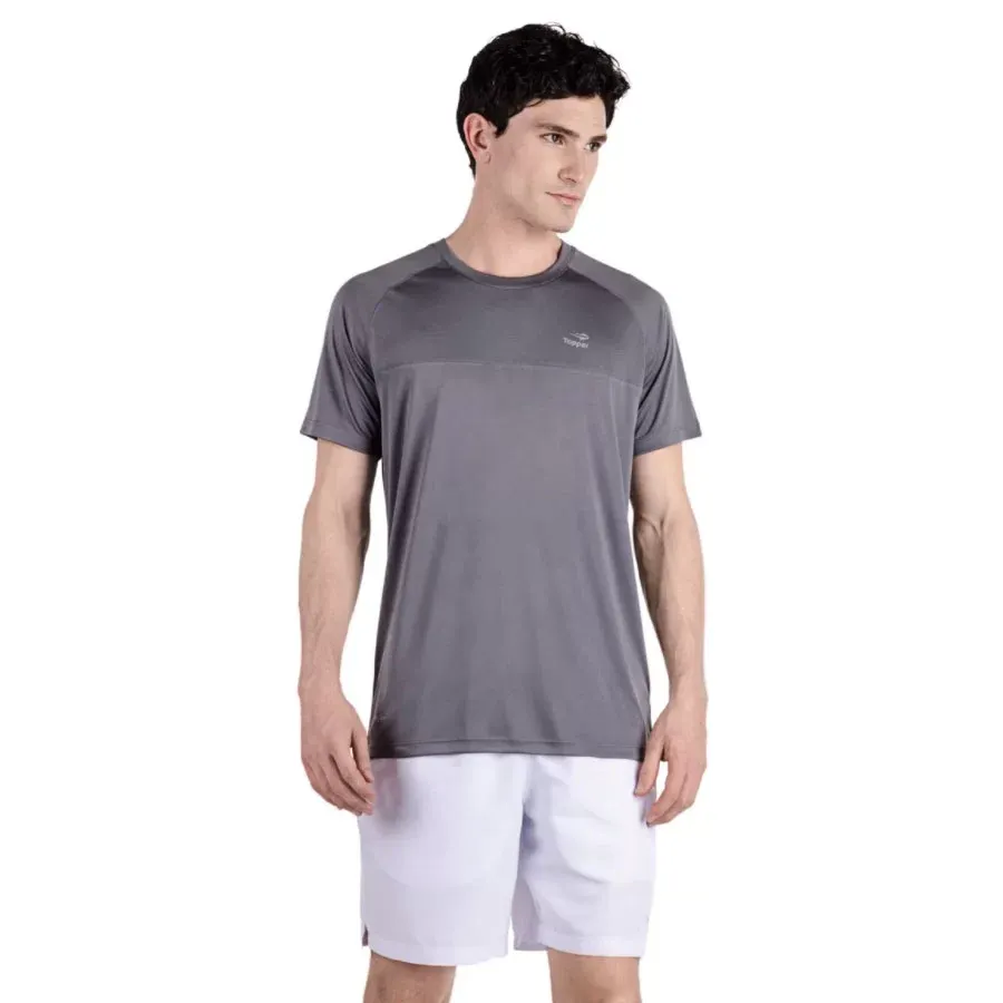 Imagen 0 de 2 de Remera Topper Mc Mns Trng C Rec Ii-GRAFITO