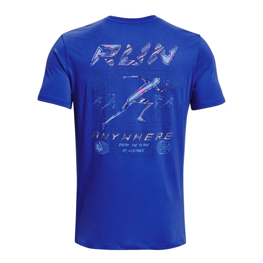 Imagen 1 de 5 de Remera Under Armour Run Anywhere V2-AZUL