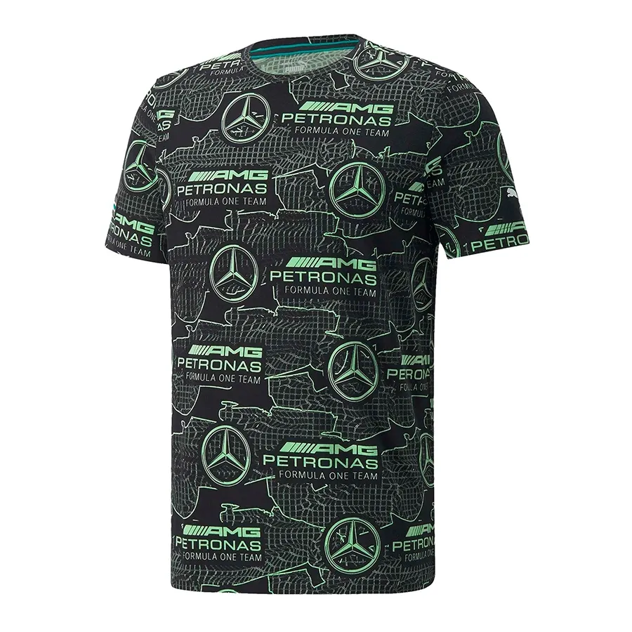 Imagen 0 de 3 de Remera Puma Map F1 Logo-NEGRO/VERDE