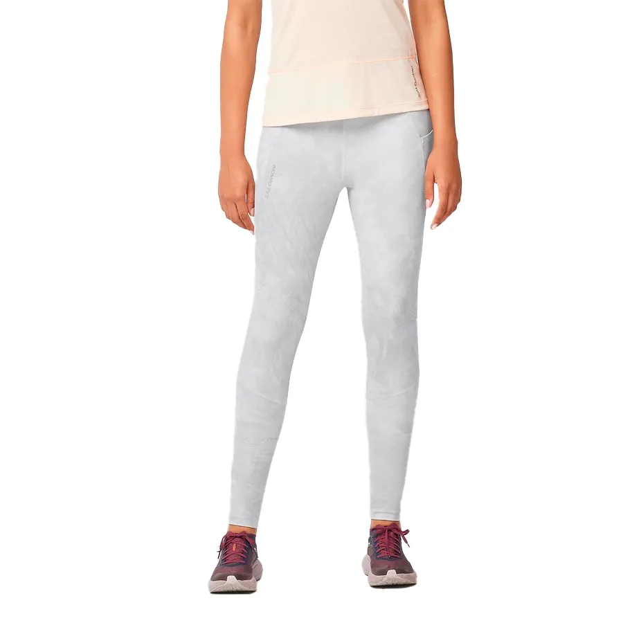 Imagen 1 de 5 de Calza Salomon Cross Run 28" Tight-GRIS