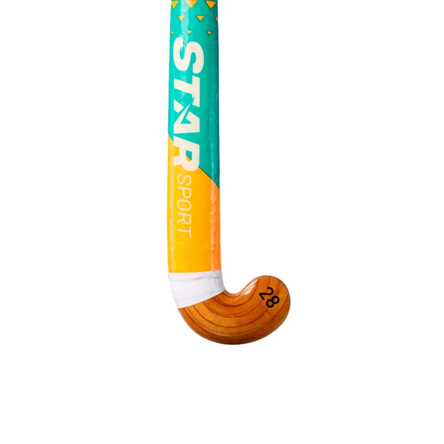 Imagen 1 de 3 de Palo De Hockey Simbra Starsport 28-NARANJA/VERDE