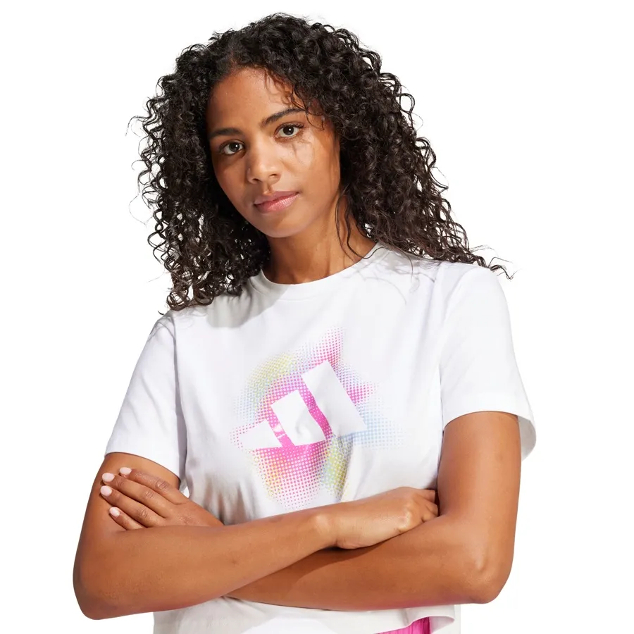 Imagen 3 de 5 de Remera adidas Dance-BLANCO/ROSA
