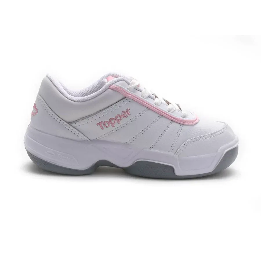 Imagen 0 de 5 de Zapatillas Topper Tie Break II Kids-BLANCO/ROSA