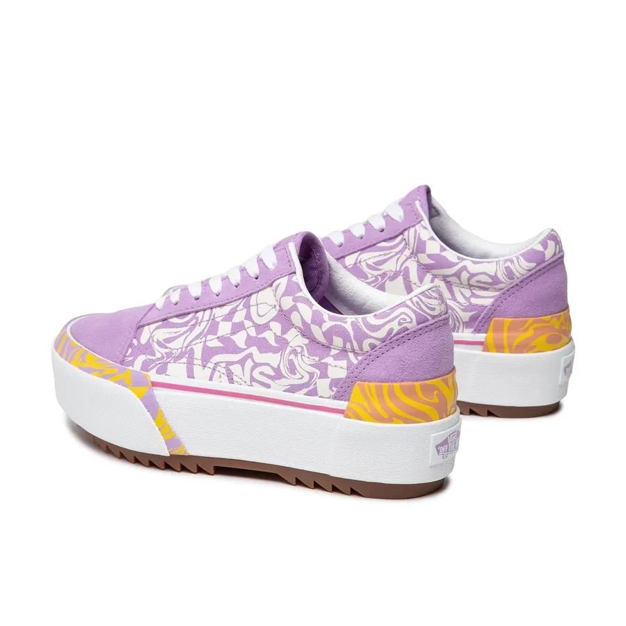 Imagen 2 de 6 de Zapatillas Vans U Old Skool Stacked-VIOLETA/BLANCO/AMARILLO
