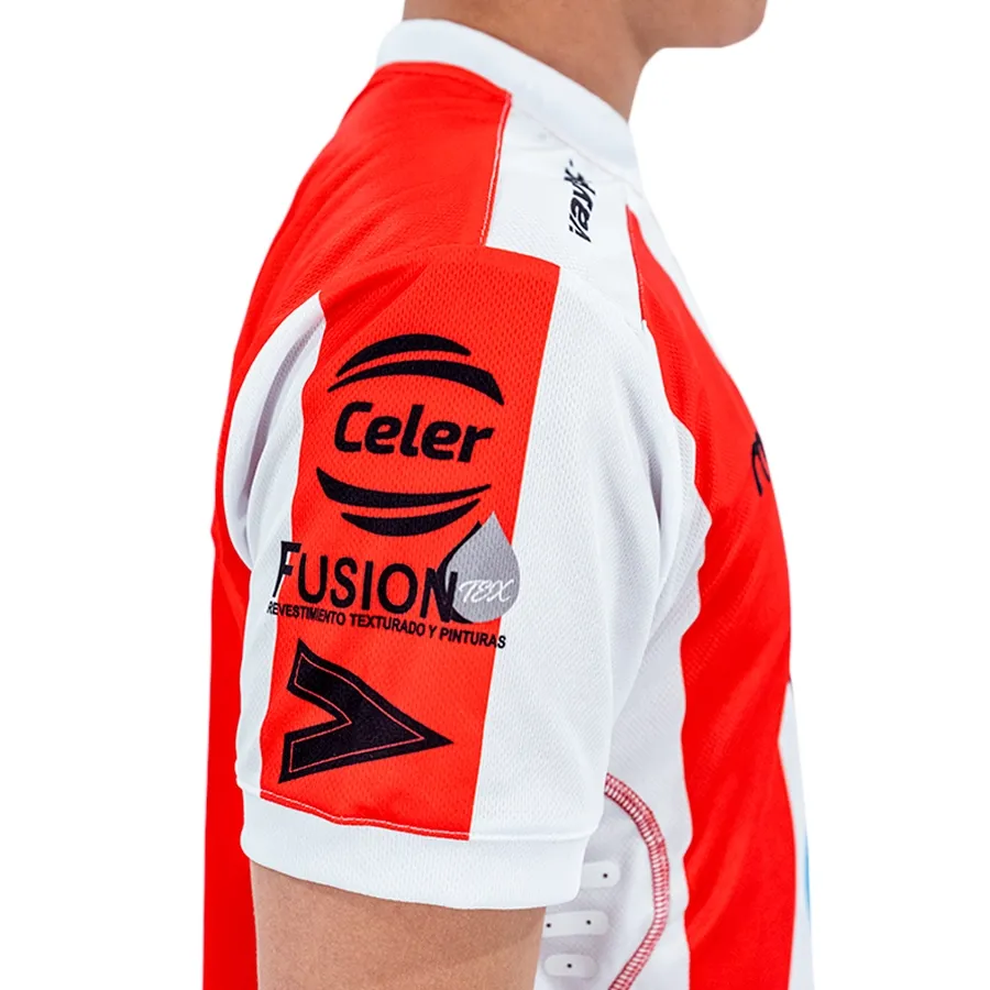 Imagen 3 de 6 de Camiseta Mitre Oficial 23 San Martin Mza-BLANCO/ROJO