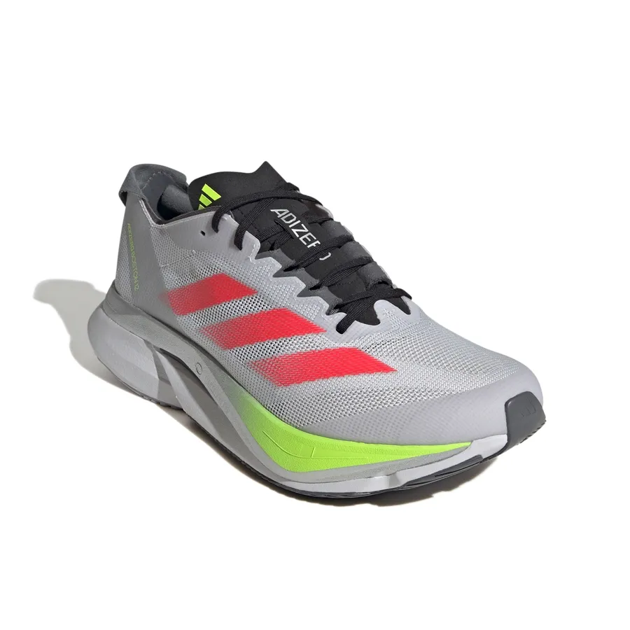 Imagen 2 de 8 de Zapatillas adidas Adizero Boston 12-GRIS/ROJO/AMARILLO FLUOR