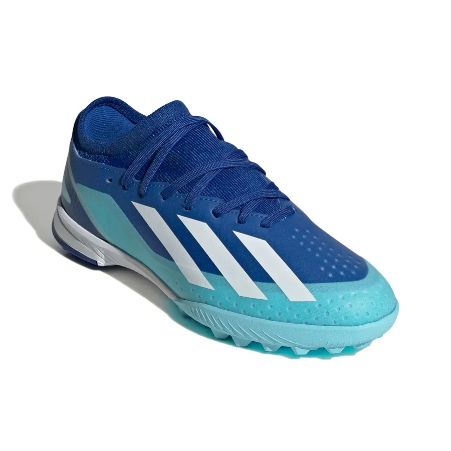 Imagen 4 de 7 de Botines adidas X Crazyfast 3 tf j-AZUL/CELESTE/BLANCO