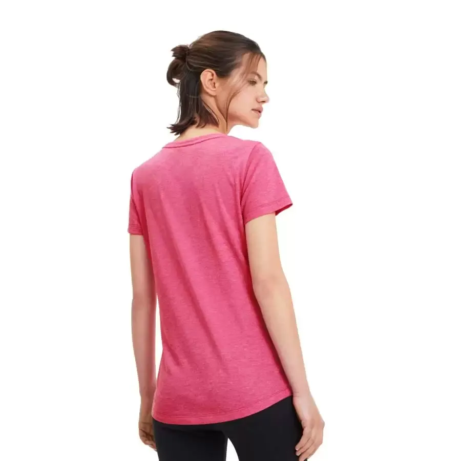 Imagen 1 de 2 de Remera Puma Ess+ Logo Heather-FUCSIA