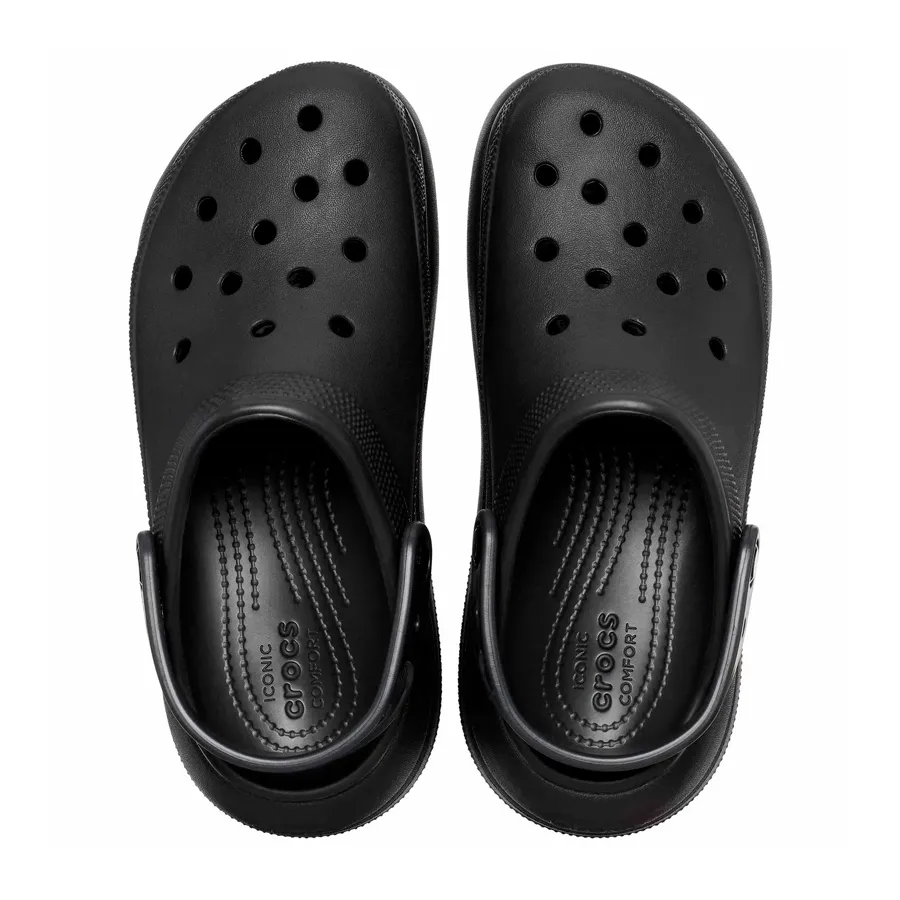 Imagen 3 de 5 de Ojotas Crocs Classic Crush Clog-NEGRO/NEGRO