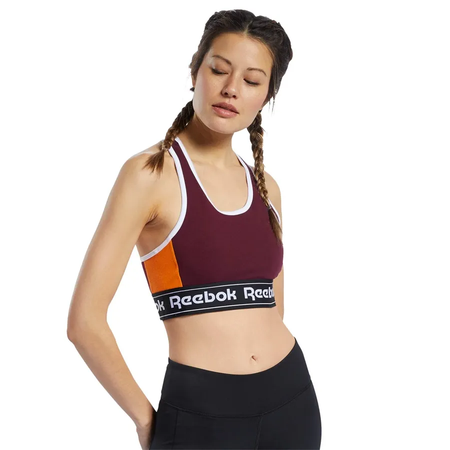 Imagen 0 de 3 de Top Reebok Linear Logo-BORDO/AMARILLO