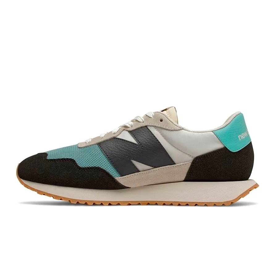 Imagen 2 de 5 de Zapatillas New Balance 237-BEIGE/NEGRO/CELESTE