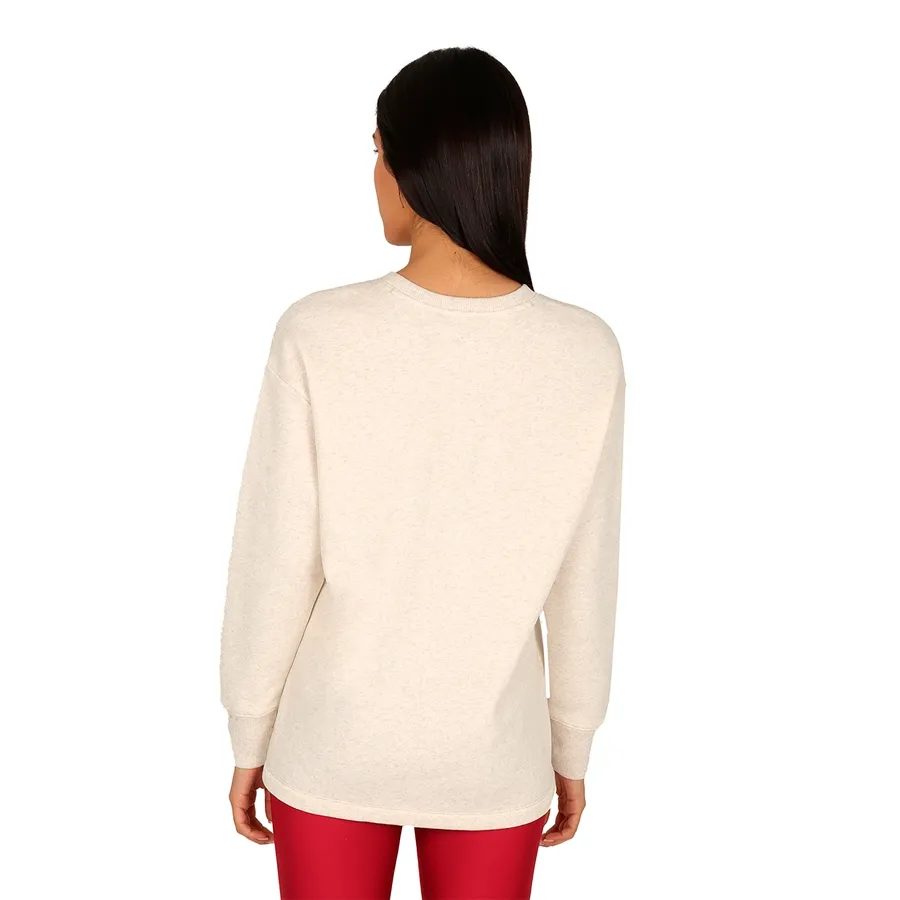 Imagen 1 de 2 de Buzo Under Armour Rival Fleece Oversize-BEIGE