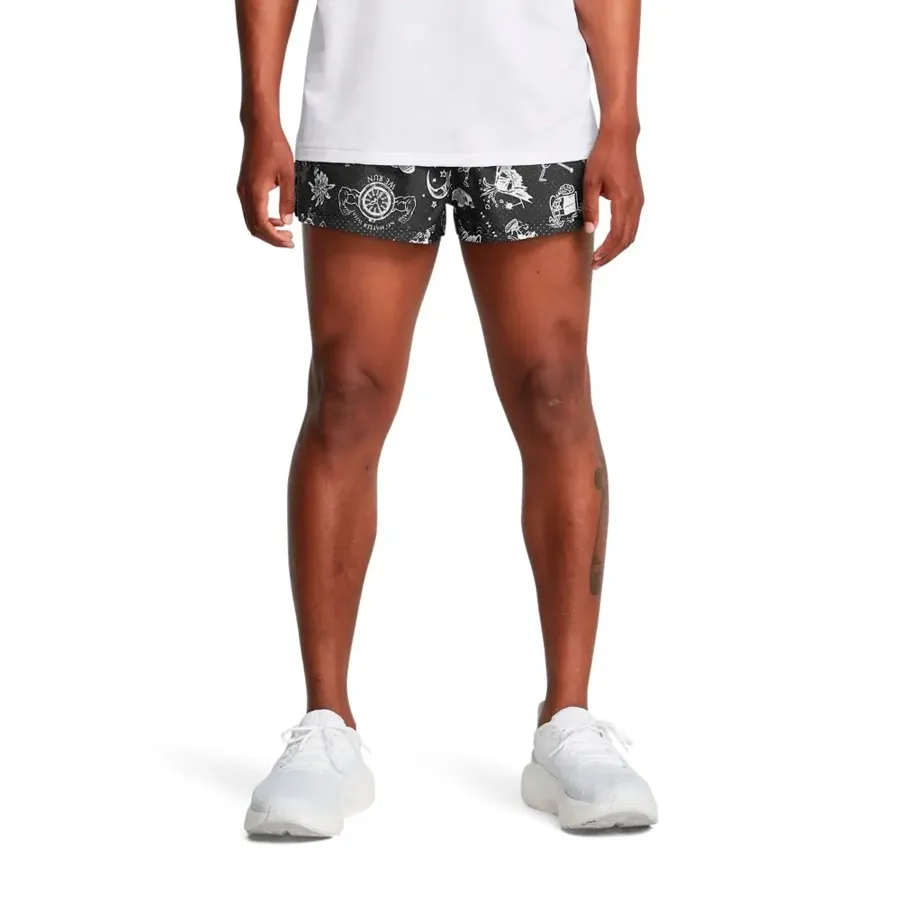Imagen 0 de 4 de Shorts Under Armour We Run-NEGRO/BLANCO