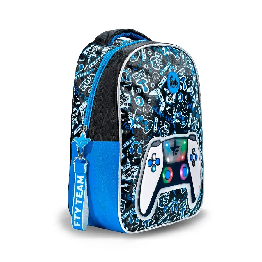 Imagen 1 de 2 de Mochila Footy Espalda 14" Joystick-MARINO/ROJO/CELESTE