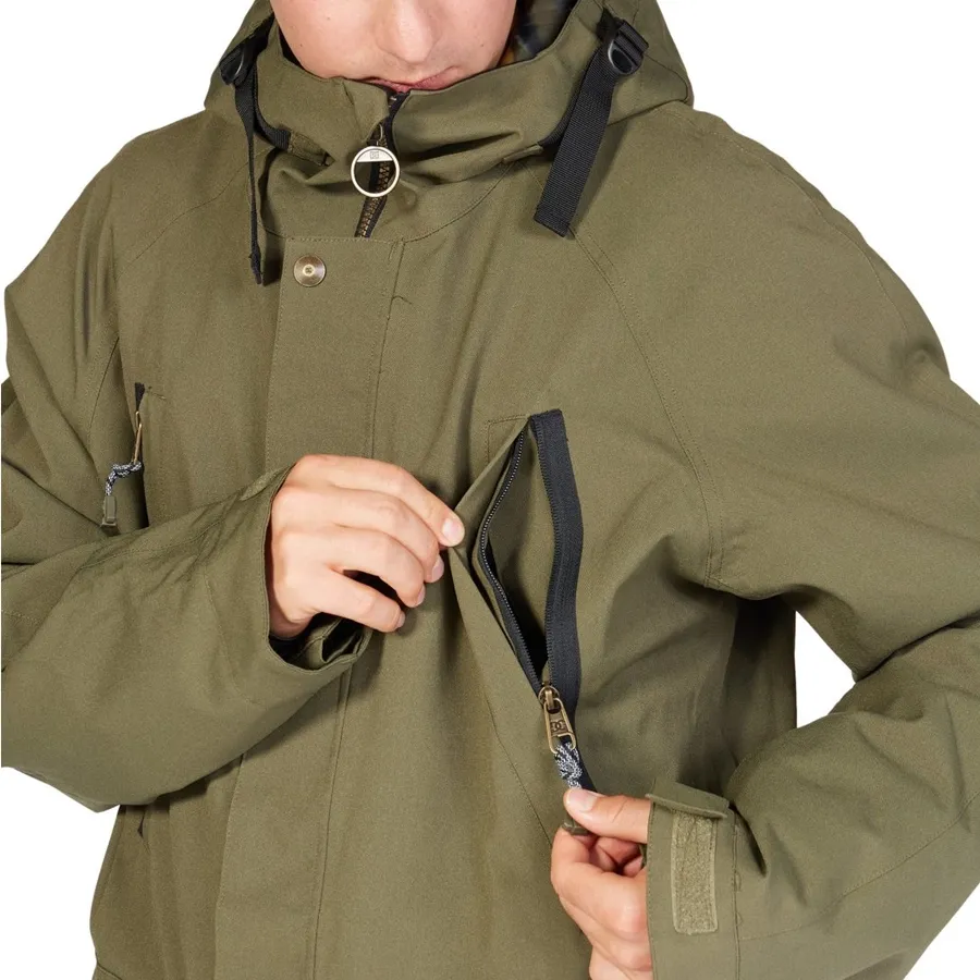 Imagen 5 de 8 de Campera Dc Snow Stealth Parka-VERDE OLIVA