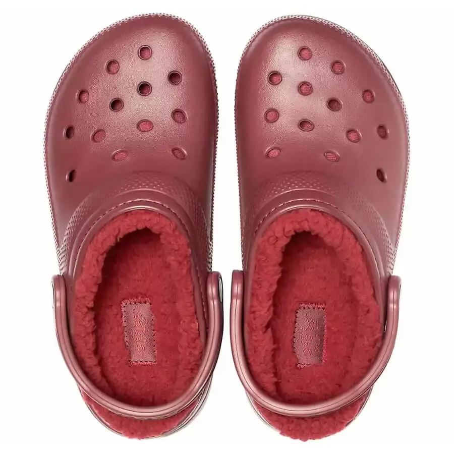 Imagen 2 de 4 de Ojotas Crocs Classic Lined Clog-BORDO