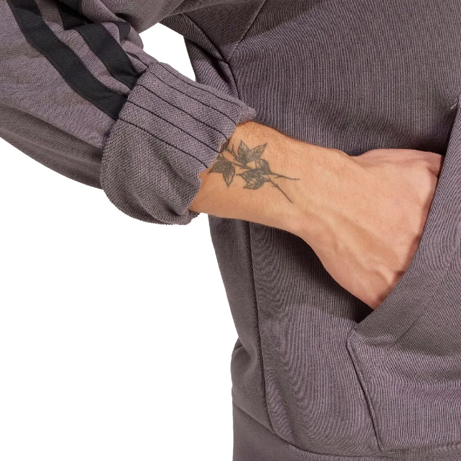 Imagen 3 de 5 de Buzo adidas Essentials Big Logo French Terry-GRIS/NEGRO