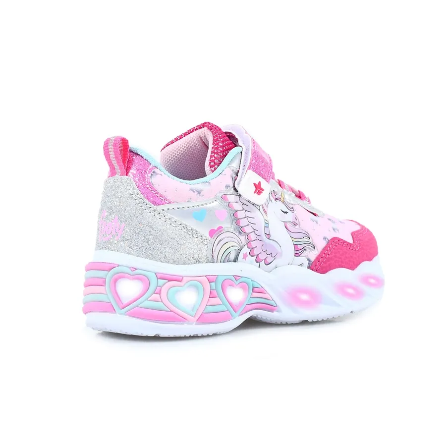 Imagen 1 de 4 de Zapatillas Footy Sublim con Luz-FUCSIA/ROSA/PLATA