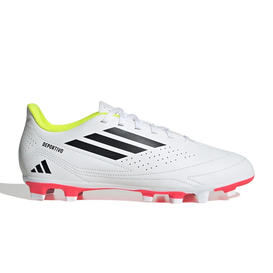 Imagen 0 de 7 de Botines adidas Deportivo III Multiterreno-BLANCO/NEGRO/AMARILLO FLUOR