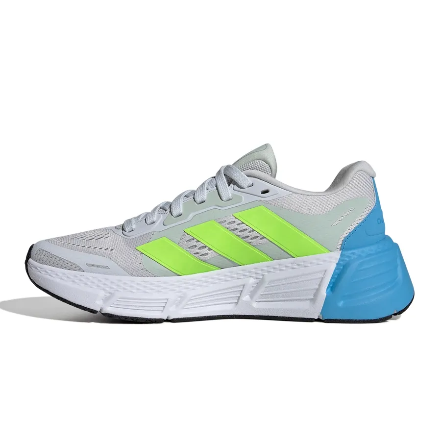 Imagen 3 de 7 de Zapatillas adidas Questar 2-GRIS/TURQUESA/LIMA