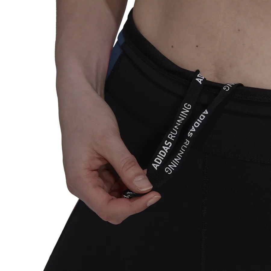 Imagen 4 de 7 de Calza adidas Own The Run Colorblock 7/8-NEGRO/LILA