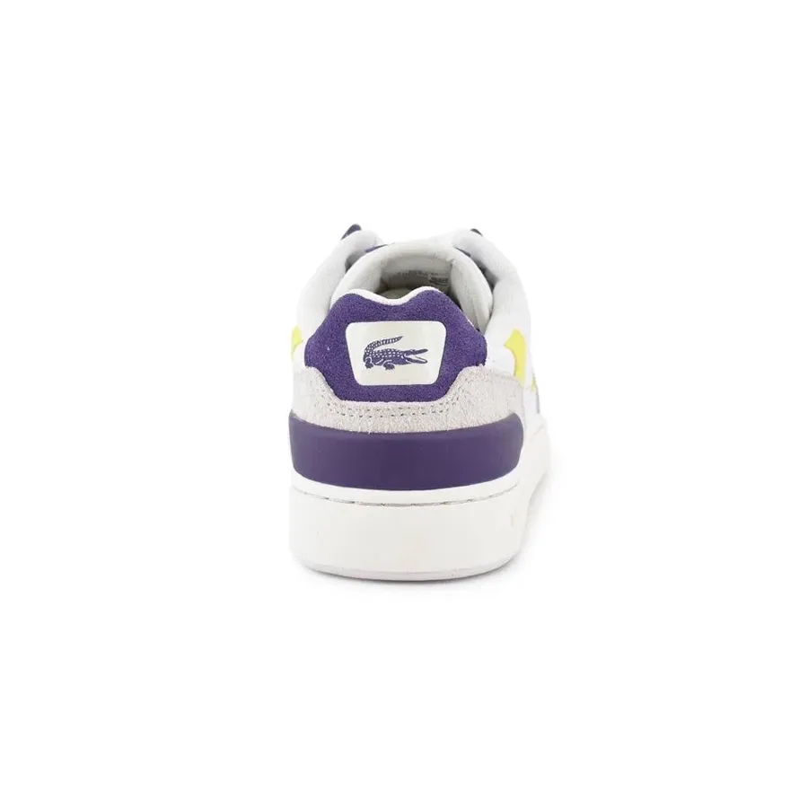 Imagen 2 de 4 de Zapatillas Lacoste T Clip-BLANCO/VIOLETA/AMARILLO