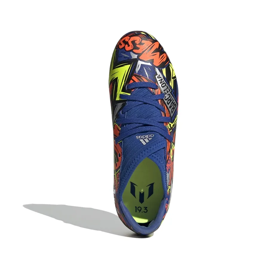 Imagen 4 de 7 de Botines adidas Nemeziz Messi 19.3 Terreno Firme-AZUL/NARANJA/AMARILLO